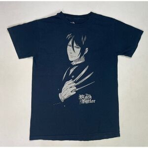 Black Butler Graphic T-shirt Women Small Black Anime Short Sleeve
